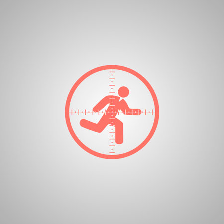 Sight device icon. Flat design style modern vector illustration.のイラスト素材