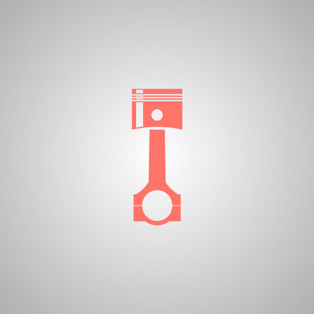 Piston icon. Flat design styleのイラスト素材