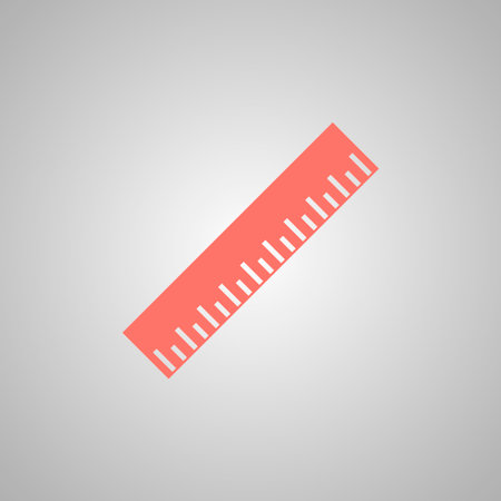 Ruler Icon. Flat design style. EPS 10のイラスト素材