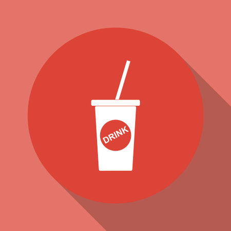 paper coffee cup. Flat design style eps 10のイラスト素材