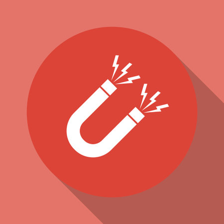 Magnet Symbol. Flat design style eps 10のイラスト素材