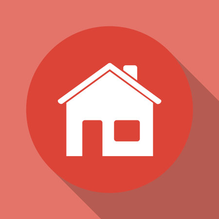 Home icon. Flat design style. EPS 10のイラスト素材