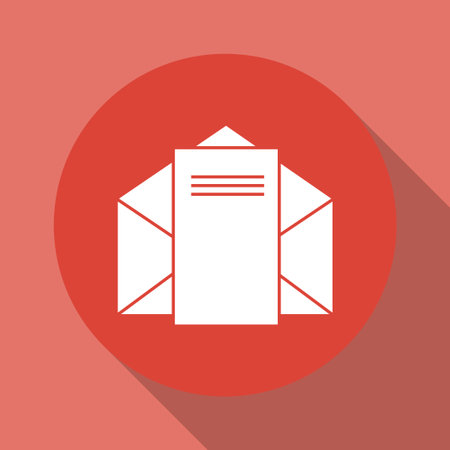 envelope mail symbol. Flat design style. EPSのイラスト素材