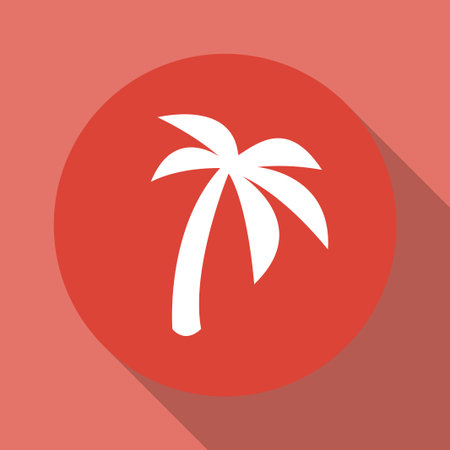 palm icon. Flat design style eps 10のイラスト素材