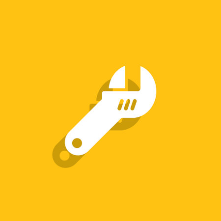 wrench icon.のイラスト素材