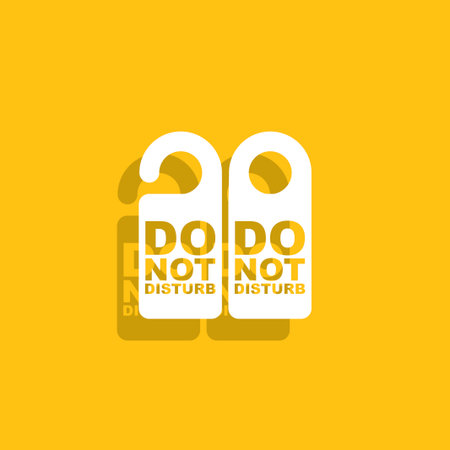 Do Not Disturb Sign. Vector illustration.のイラスト素材