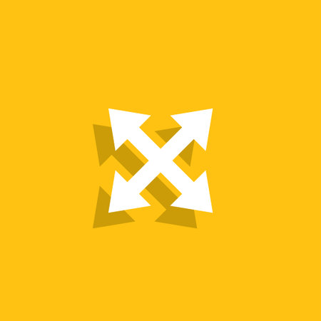 Fullscreen sign icon. Arrows symbol.のイラスト素材