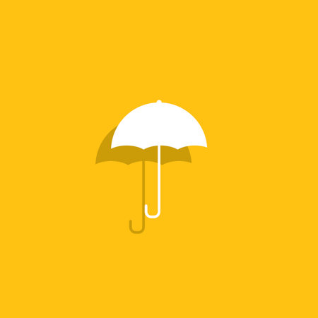 Umbrella sign icon. Rain protection symbol. Flat design styleのイラスト素材