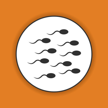 Sperm icon. Flat design style eps 10のイラスト素材