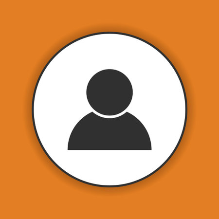 User icon vector. Flat design style eps 10