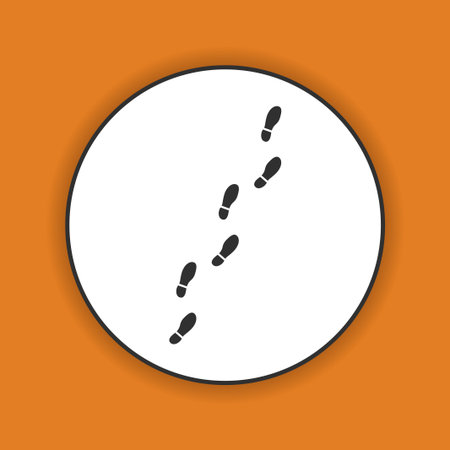 Imprint soles shoes sign icon. Shoe print symbol.のイラスト素材