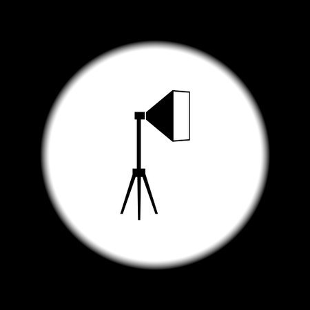 Icon studio light, isolated Exclusive Symbols. Vectorのイラスト素材