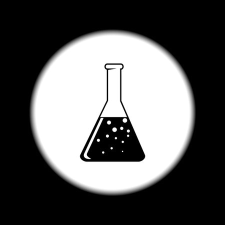 laboratory glass  icon, flat vector illustration. EPSのイラスト素材