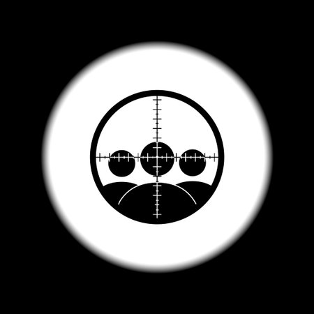 Sight device icon. Flat design style modern vector illustration.のイラスト素材