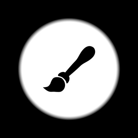 Paint brush icon vector. Flat design style eps 10のイラスト素材