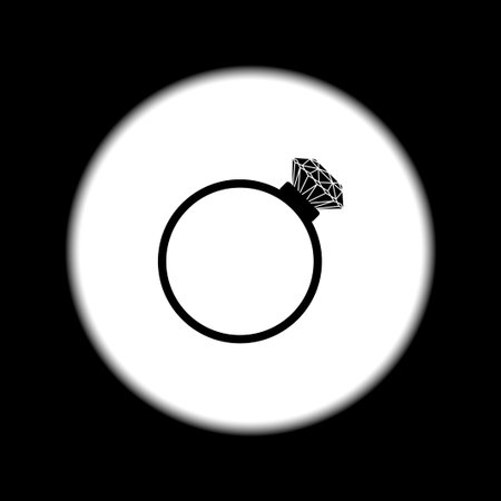 Ring vector icon. Design style eps 10のイラスト素材
