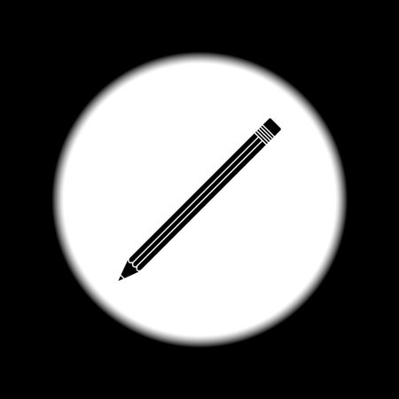 pencil icon. Flat design style eps 10のイラスト素材