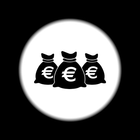 Money bag icon. Vector illustration EPS 10のイラスト素材