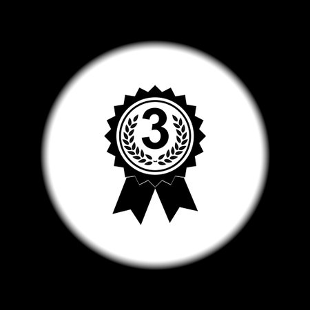 Vector medallion icon. Flat design style eps 10