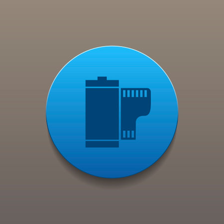 Flat Camera Film Roll. Vector EPS 10のイラスト素材