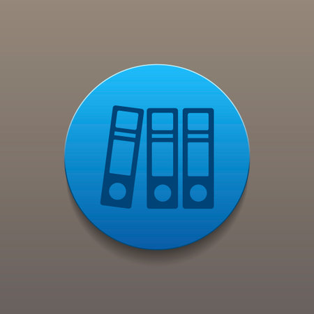 Flat Folder icon. Flat design style eps 10のイラスト素材