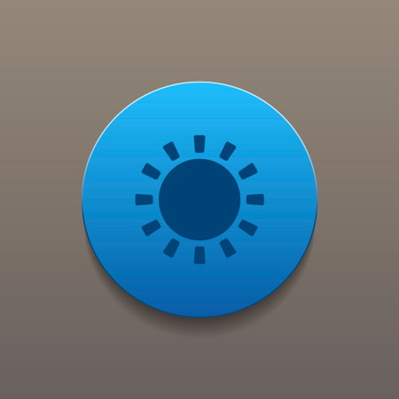 Sun Icon. Flat design style eps 10のイラスト素材