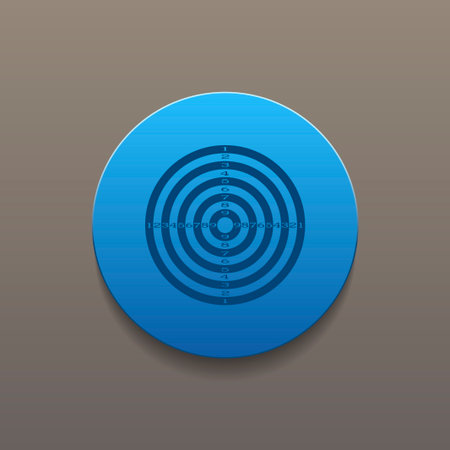 Vector target icon. Flat design style eps 10のイラスト素材