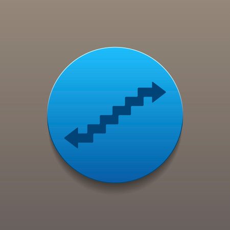 staircase symbol. Flat design style. EPS 10のイラスト素材