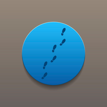 Imprint soles shoes sign icon. Shoe print symbol.のイラスト素材