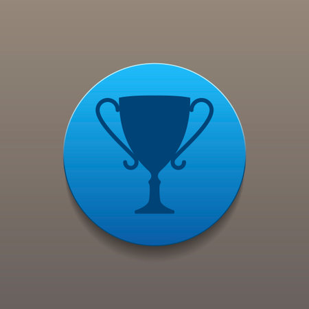 Vector champions cup icon. Flat design style eps 10のイラスト素材