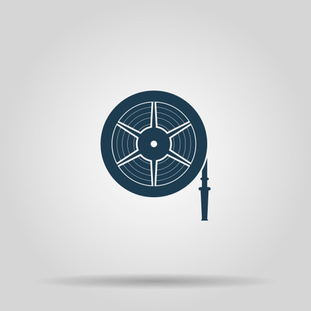 Fire hose reel Vector isolated illustrator EPS 10のイラスト素材