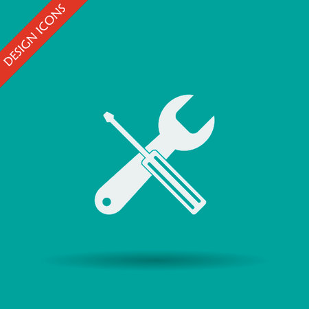 Repair Icon. Flat design style. Vector EPS 10のイラスト素材