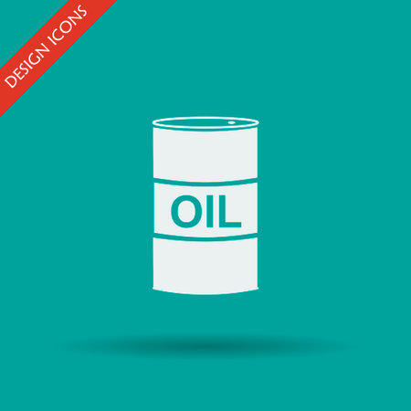 Vector icon barrels of oil. Flat illustration EPSのイラスト素材