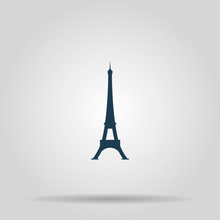 Eiffel tower icon. Vector concept illustration for design.のイラスト素材