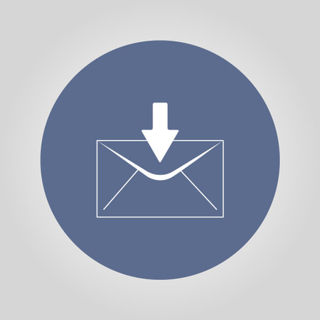 envelope mail symbol. Flat design styleのイラスト素材