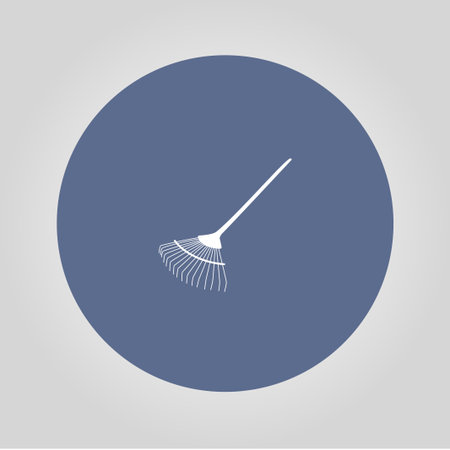 Rake Icon. Vector concept illustration for design.のイラスト素材