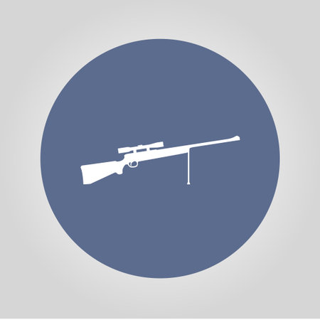 Sniper Rifle icon. concept illustration for design.のイラスト素材