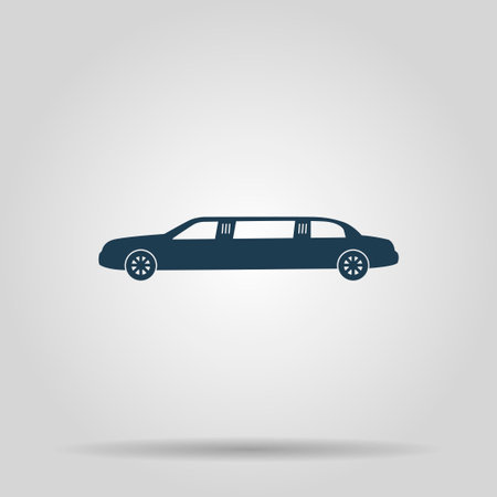 Limousine icon. Vector concept illustration for designのイラスト素材