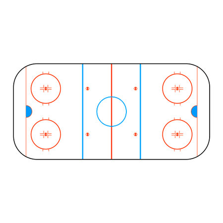 Hockey arena. Vector illustration for design. EPSのイラスト素材