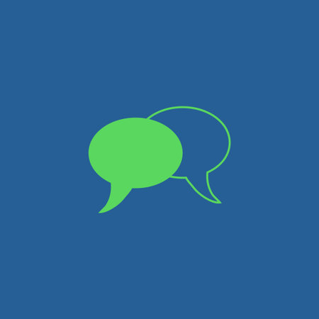 Speech bubbles icon. vector illustrationのイラスト素材