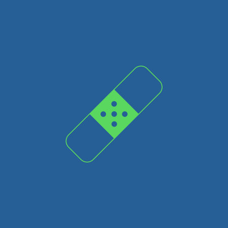 Plaster icon. Flat design styled. Flat designのイラスト素材