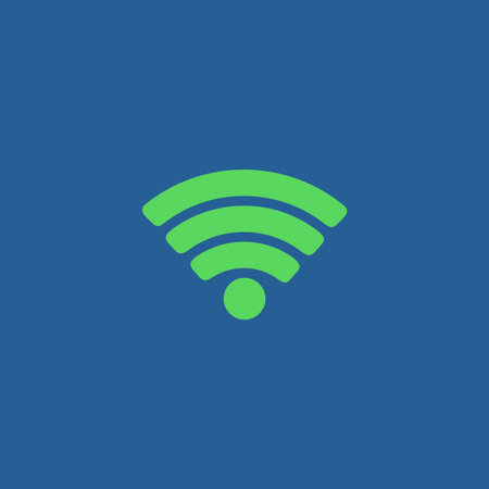 Vector Wi-Fi network icon. Flat design styleのイラスト素材