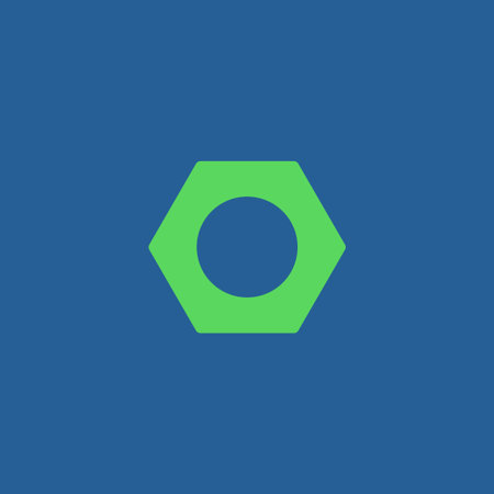 Vector nut Flat design style eps 10