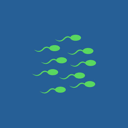 Sperm icon. Flat design style eps 10のイラスト素材