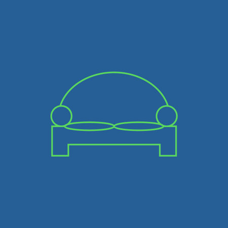 Comfortable sofa Icons. Flat design style eps 10のイラスト素材