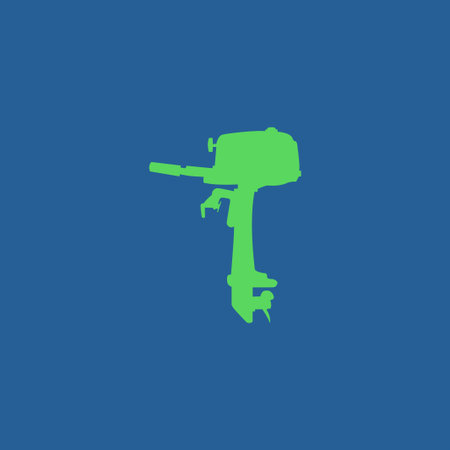 Boat motor icon. Vector concept illustration for design.