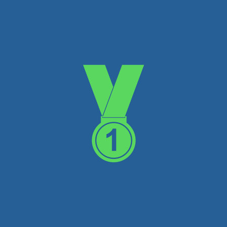 medal icon Modern design flat style iconのイラスト素材