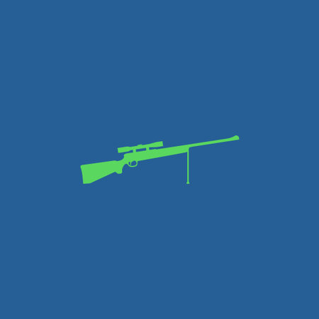 Sniper Rifle icon. concept illustration for design.