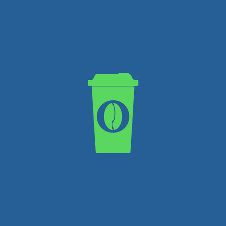 paper coffee cup. Flat design style eps 10のイラスト素材