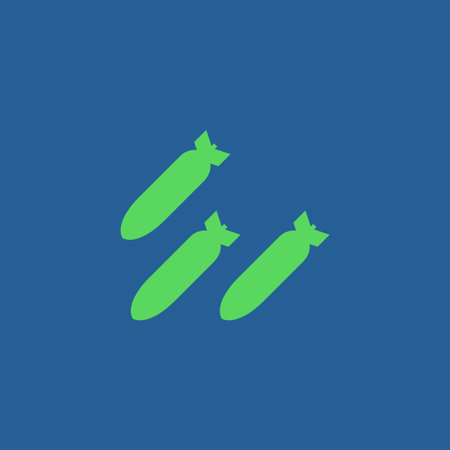 Air bomb vector icon. Flat design style eps 10
